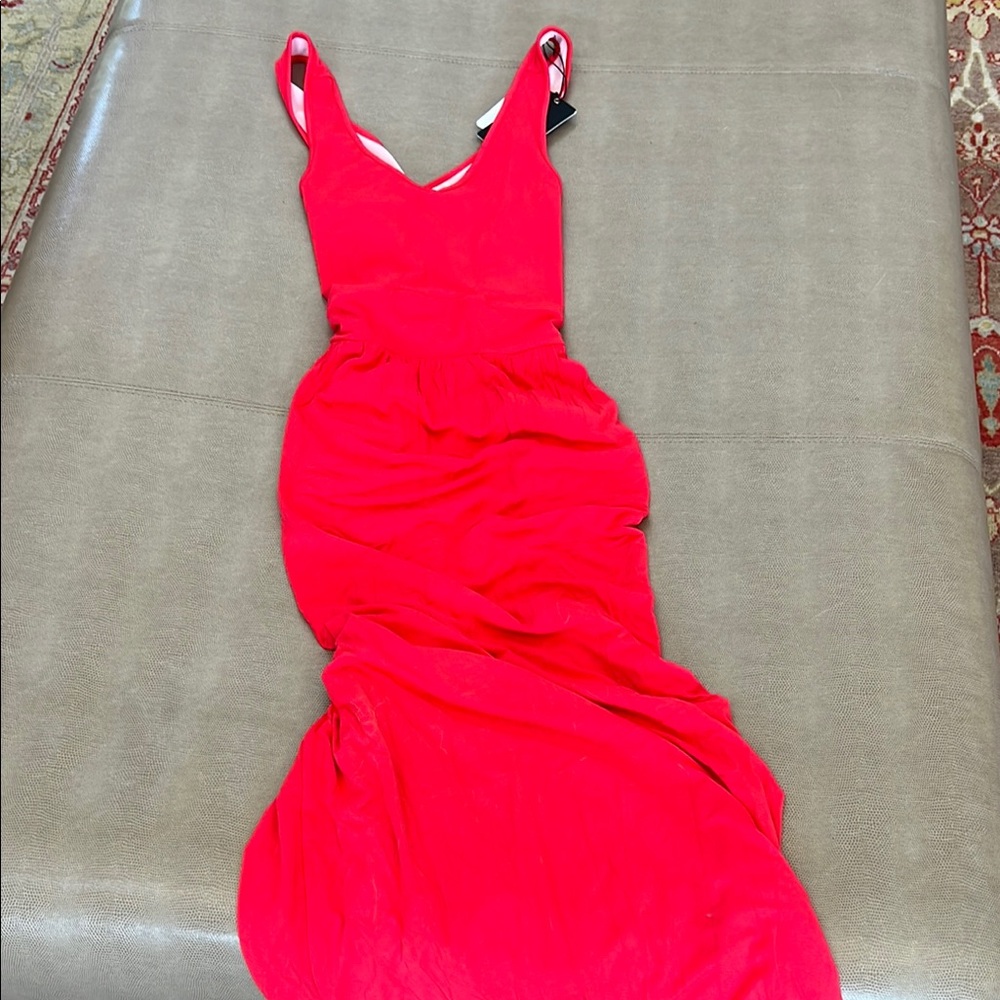 Elegant Red Maxi Dress